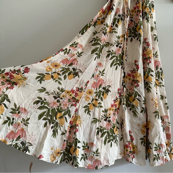 New Reformation Karen Milo Dress Floral Wrap M - Picture 8 of 13